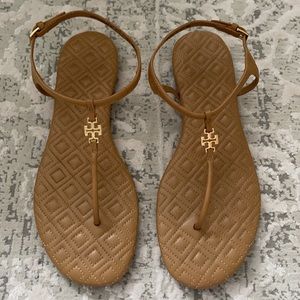 Tory Burch Marion Quilted Sandal, Size 8